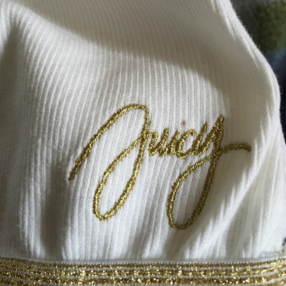 Juicy Couture Girls Knit/Gold Tulle Dress size 4T. - Picture 4 of 6